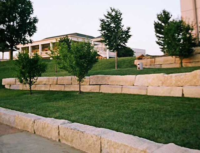 Gander Mountain in Wichita, KS: Paver/retaining wall installation